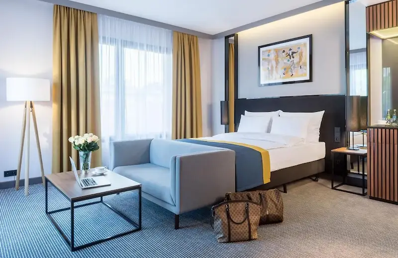 Chambre moderne luxe Grand Ascot Cracovie