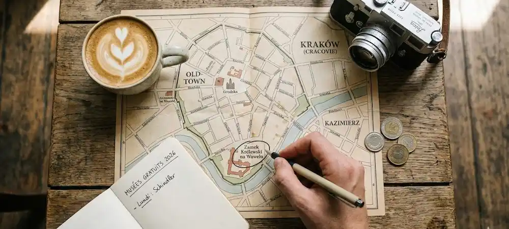 Image illustrant l'article sur le Guide 2026 pour visiter les musées gratuits à Cracovie