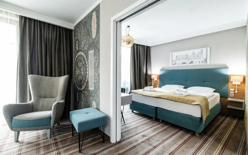 Chambre de l'hôtel perfect, un hôtel calme dans kazimierz