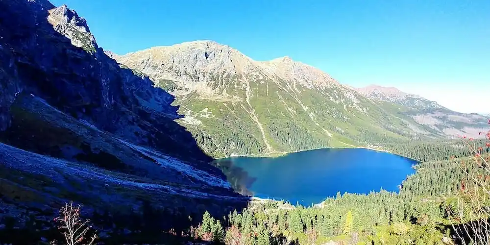 vue sur le lac Morskie Oko